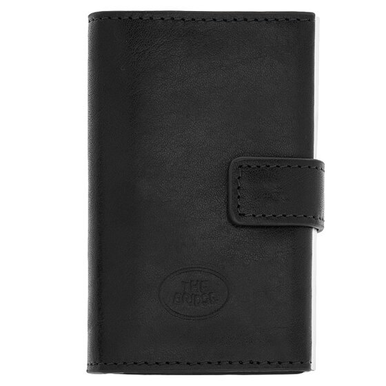 The Bridge Story Uomo Business Card Case Leather 6,5 cm nero