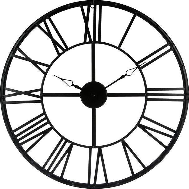 Zegar Vintage okrągły czarny