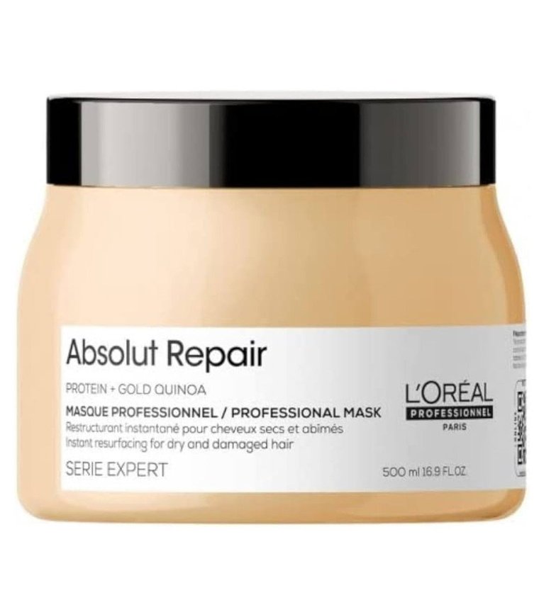 L'oreal Professionnel, Serie Expert Absolut Repair Gold Quinoa + Protein, Odbudowująca maska do włosów zniszczonych, 500 ml