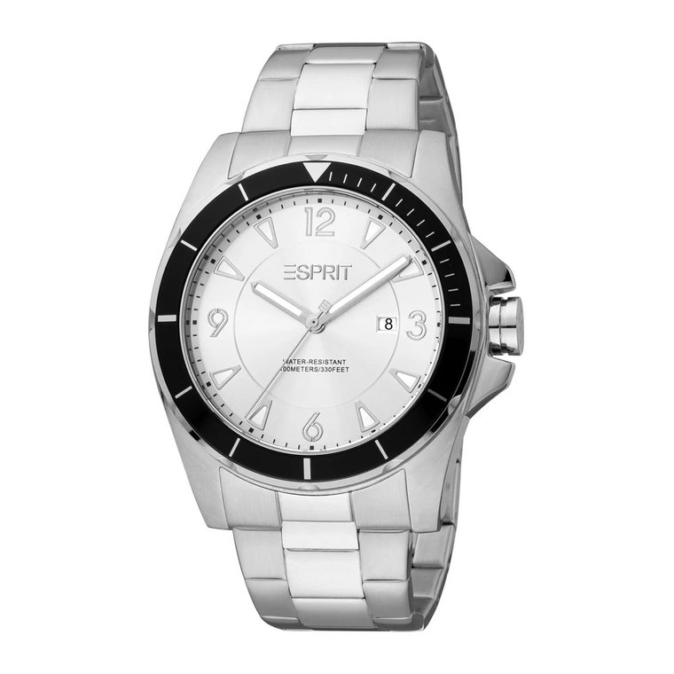 Srebrny męski zegarek Esprit