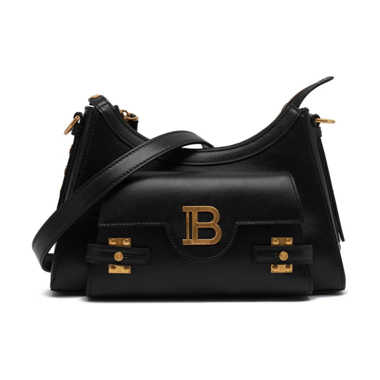 Balmain Skórzane hobo B-BUZZ