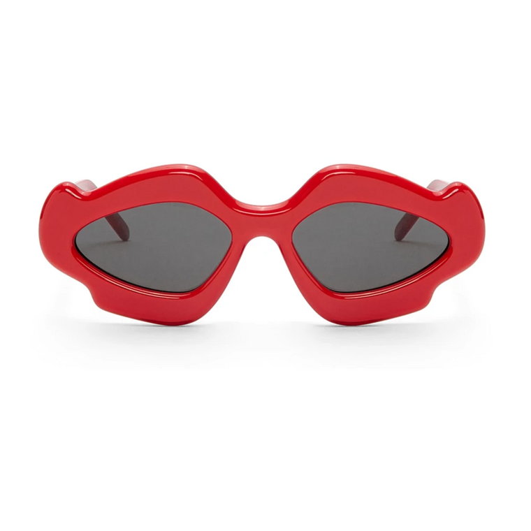 Okulary w kształcie płomienia, czerwone Loewe