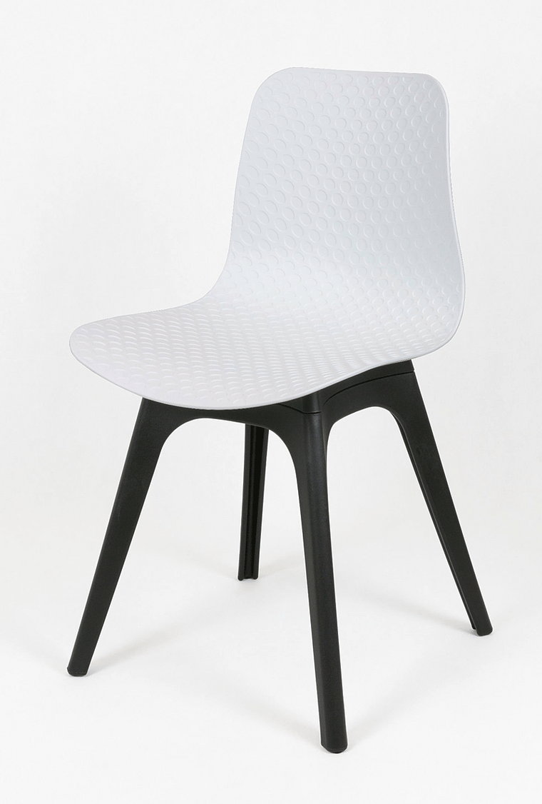 Loftowe krzesło Hexar - białe
