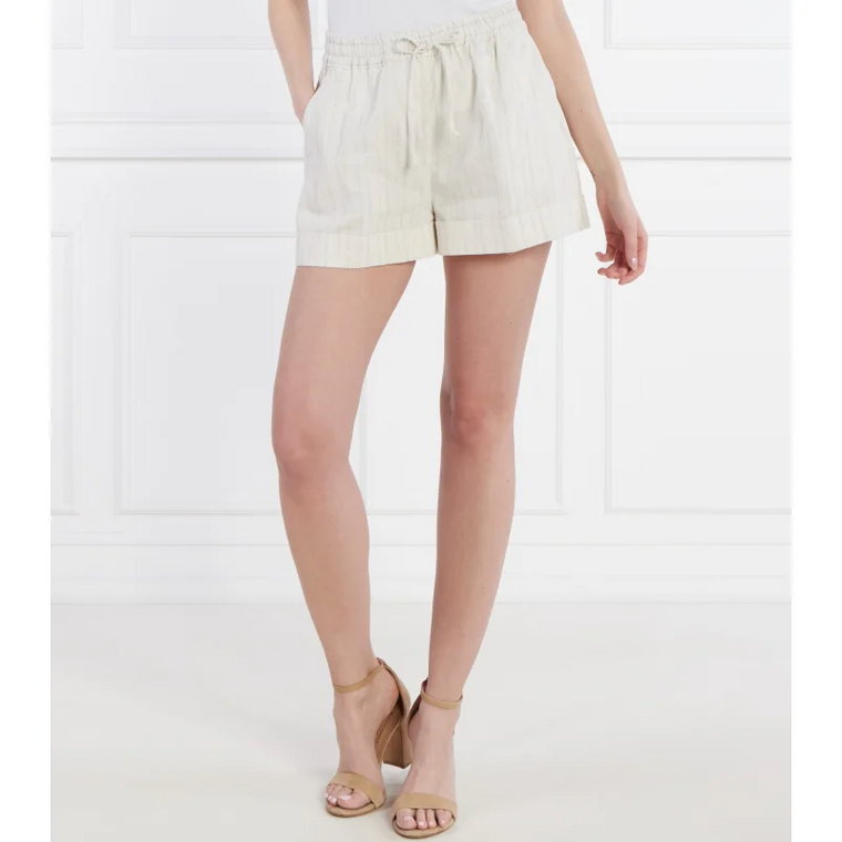 TWINSET Szorty SHORTS | Loose fit | z dodatkiem lnu