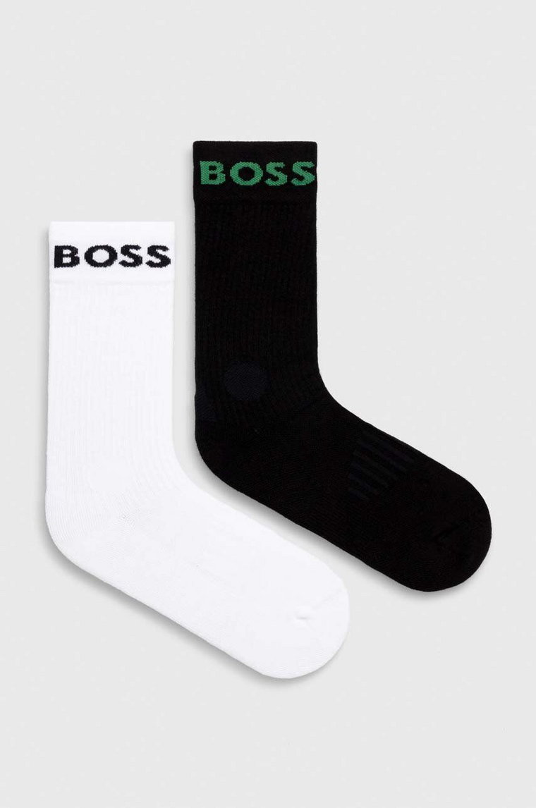 BOSS skarpetki 2-pack męskie kolor czarny 50467707