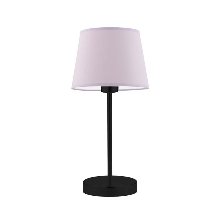 Lampka nocna LYSNE Siena, 60 W, E27, jasnofioletowa/czarna, 41,5x19,5 cm