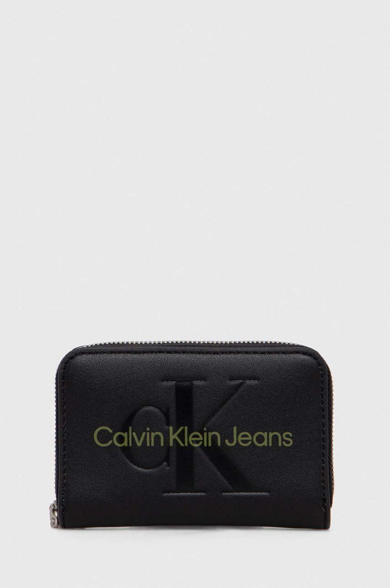 Calvin Klein Jeans portfel damski kolor czarny