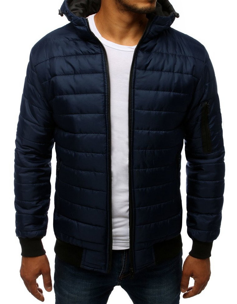 Kurtka męska pikowana bomber jacket granatowa TX2228