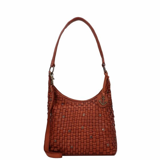 Harbour 2nd Soft Weaving Tuula Shoulder Bag Leather 29 cm oriental mustard