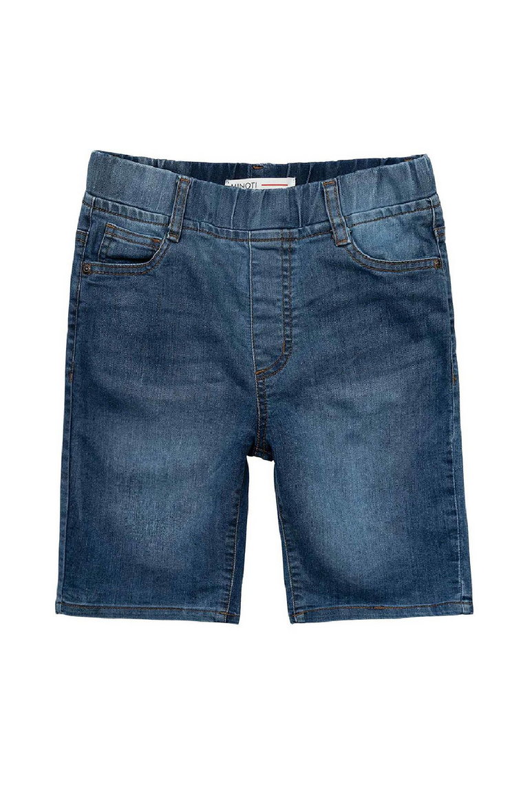 Jeansowe szorty z elastyczną talią oraz kieszeniami dla chłopca