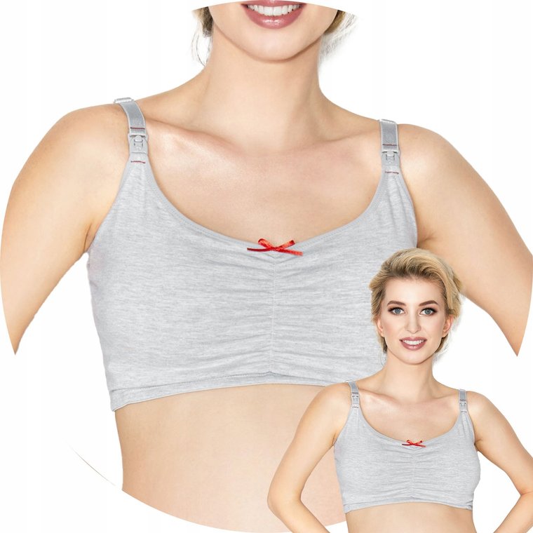 Mitex Easy Bra grey 2XL szary Biustonosz miękki Do Karmienia