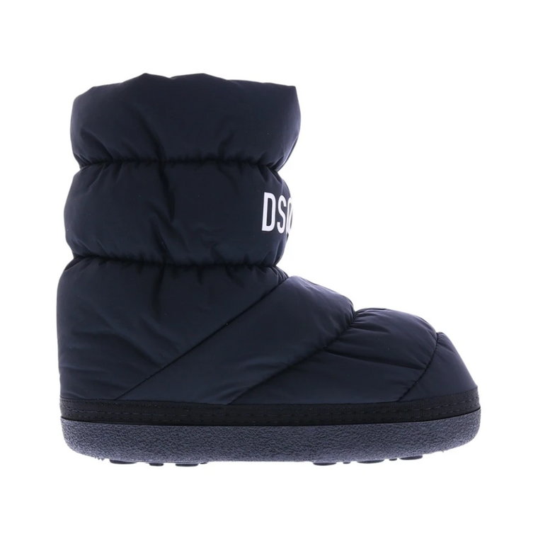 Zimowe Buty z Niskim Nadrukiem Logo Dsquared2