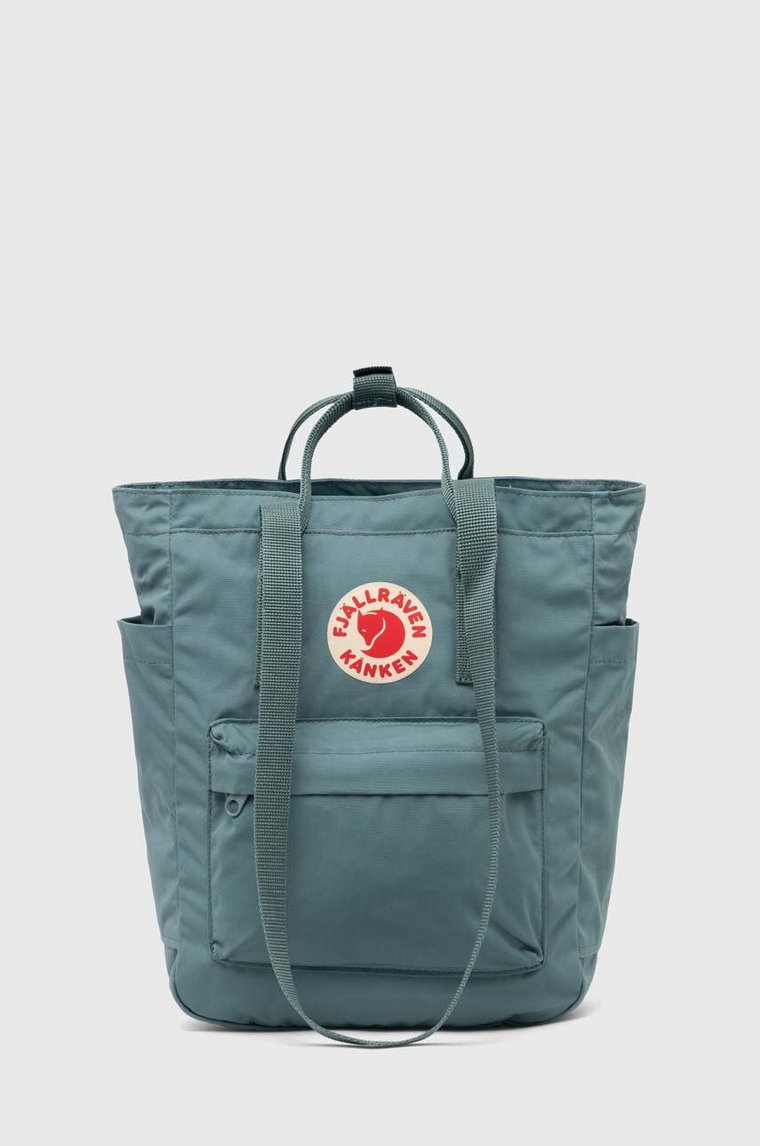 Fjallraven plecak kolor turkusowy duży z aplikacją