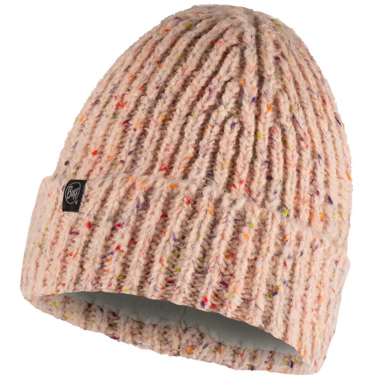 Buff Kim Knitted Fleece Hat Beanie 1296985081000, Damskie, Różowe, czapki, akryl, rozmiar: One size