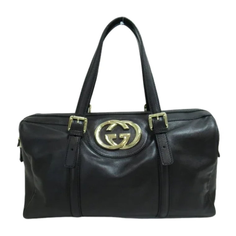 Pre-owned Leather handbags Gucci Vintage