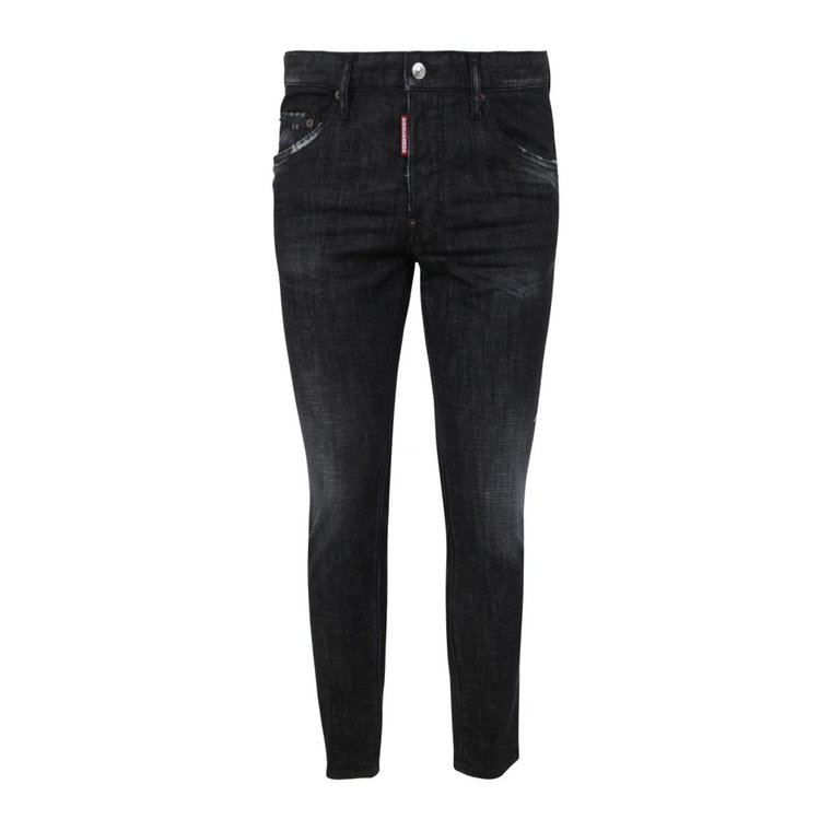 900 Czarne Spodnie Slim-fit Skater Dsquared2