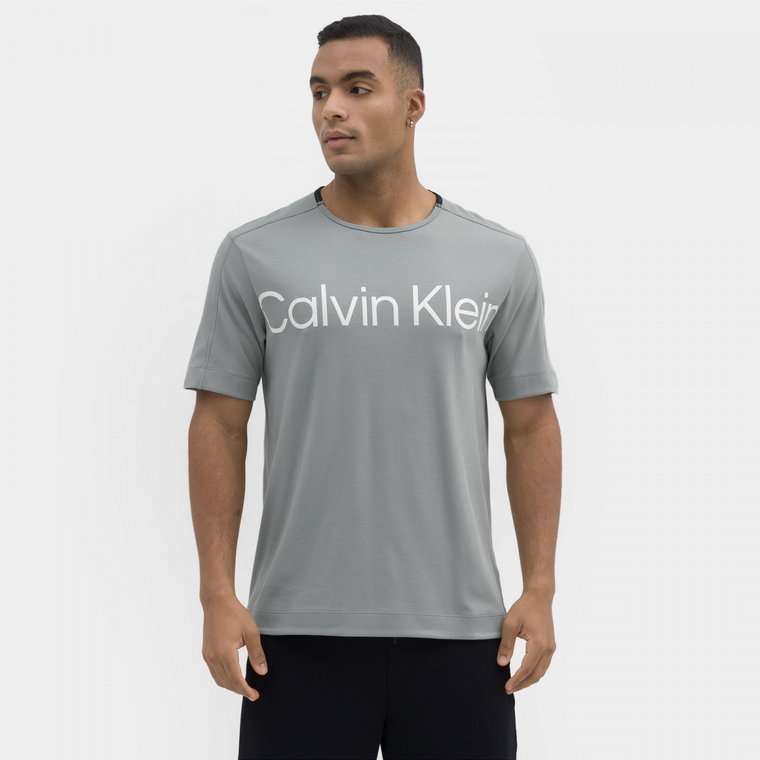 Męska koszulka treningowa CALVIN KLEIN MEN 00GMS3K102 - miętowa