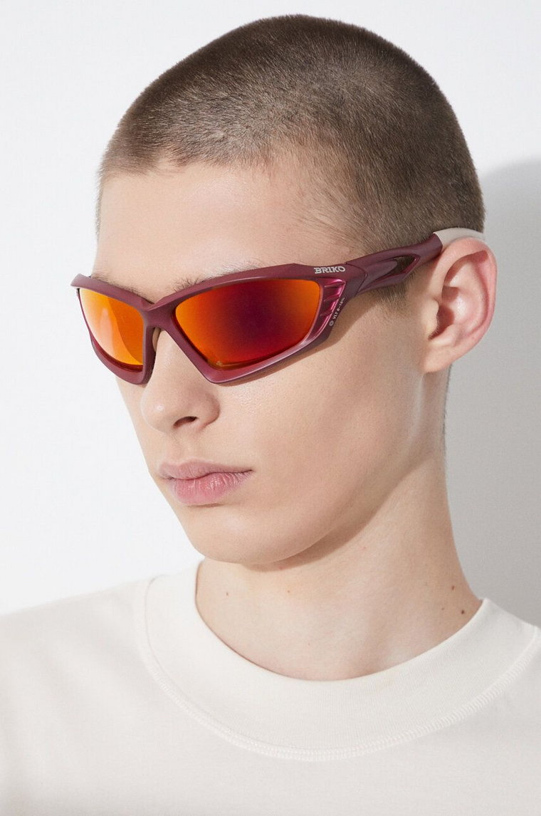 BRIKO okulary przeciwsłoneczne VIN A10 - RM3 kolor bordowy 25118DW