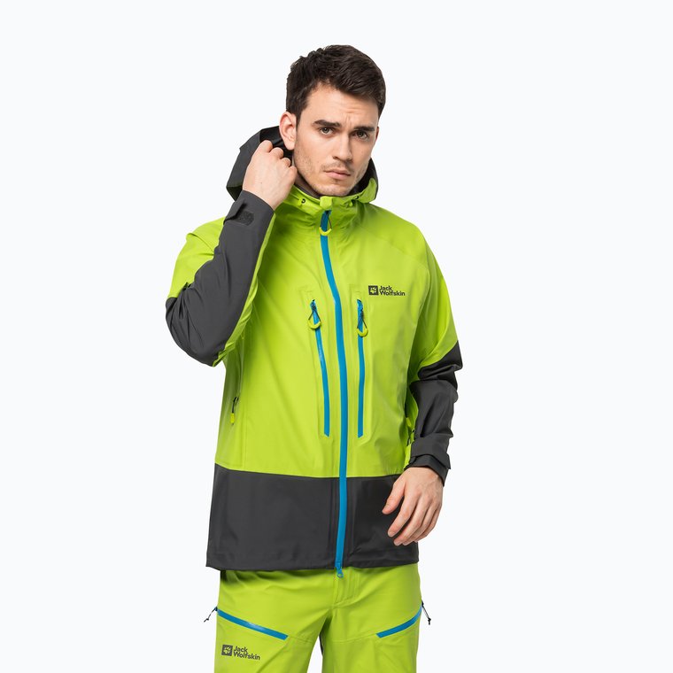 Kurtka skiturowa męska Jack Wolfskin Alpspitze 3L lime