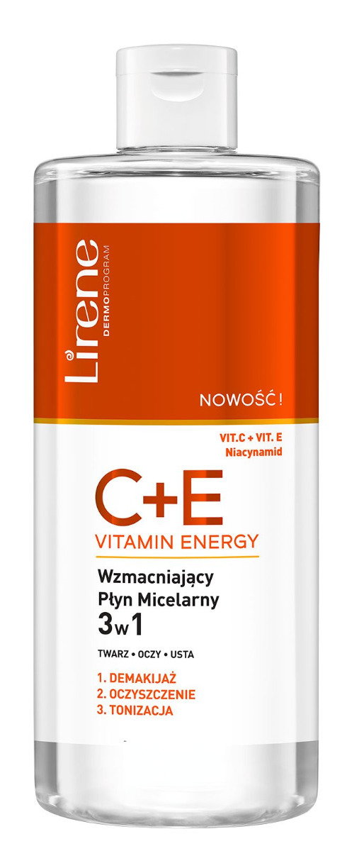 Lirene C+E - Wzmacniający płyn micelarny 3w1 400ml