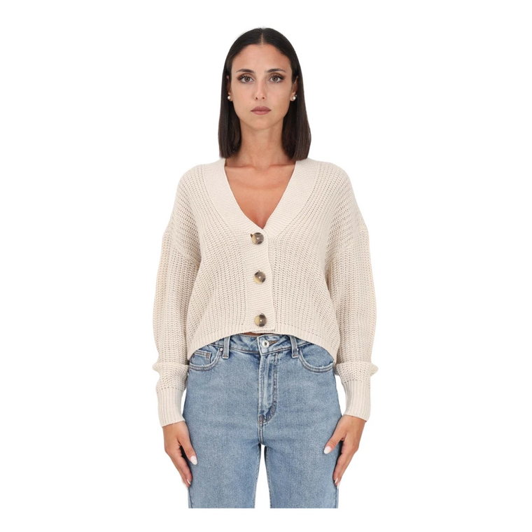 Beige Cardigan - Elegancki i wszechstronny sweter damski Only