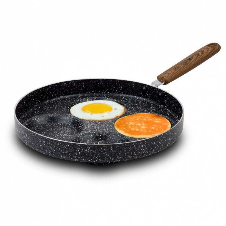 Patelnia granitowa NATURE do smażenia jajek naleśników pancakes na jajka 26 cm kod: O-10-144-113