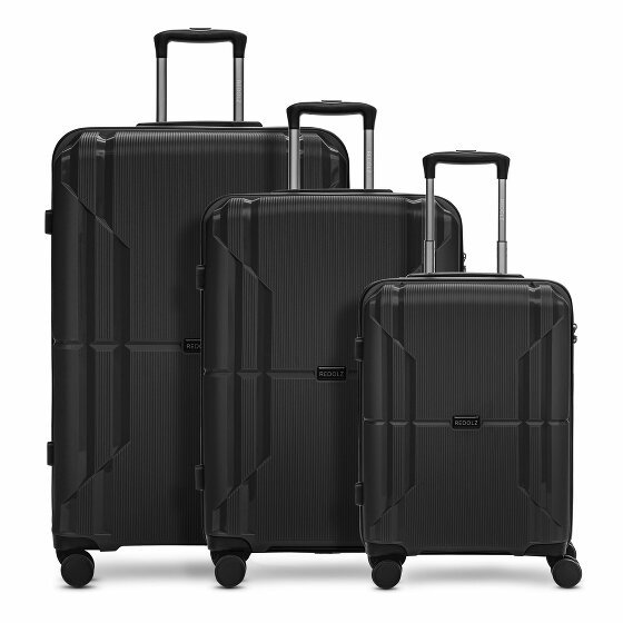 Redolz Essentials 06 3-SET 4 kółka Zestaw walizek 3-części black 2