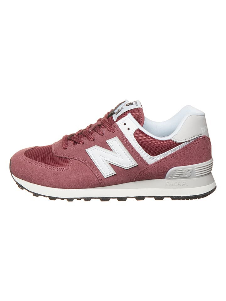 New Balance Skórzane sneakersy w kolorze czerwonym