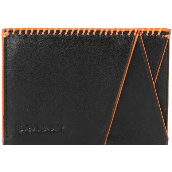 Davidoff Etui na karty kredytowe Home Run RFID skórzane 7,5 cm black/orange