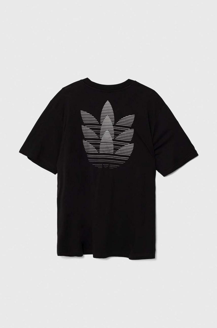 adidas Originals t-shirt bawełniany męski kolor czarny gładki IW1000