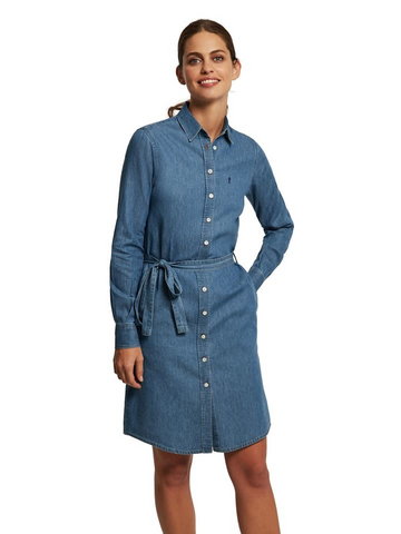 Polo Club Sukienka dżinsowa w kolorze niebieskim
