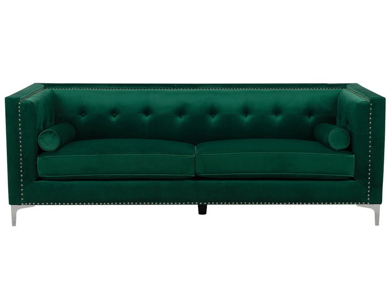 Sofa trzyosobowa BELIANI Avaldsenes, zielona, 58x176 cm