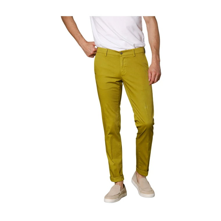 Spodnie Chino z Rozciągliwego Satynu Regular Fit Mason's