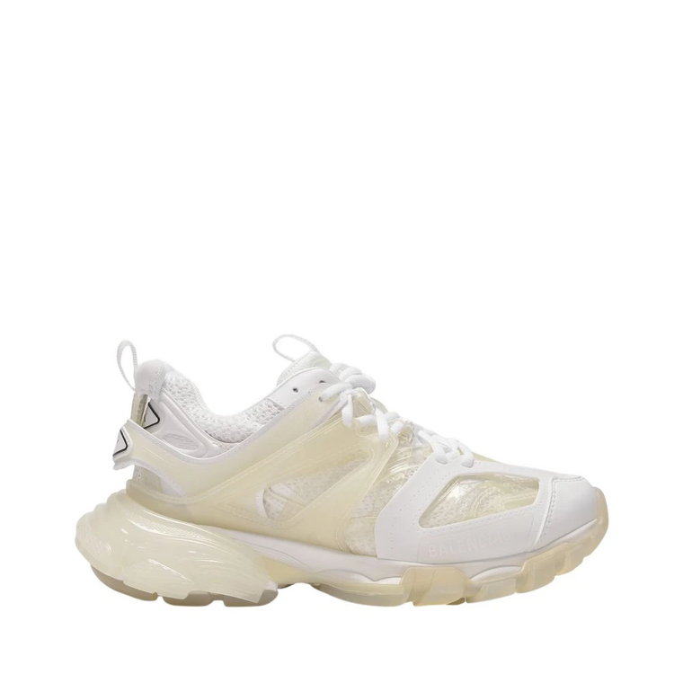 Ikoniczne Clear Sole Sneakers w Kremowym Białym Balenciaga