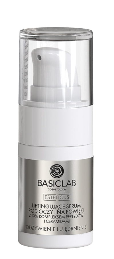 Basiclab Dermocosmetics Esteticus - Liftingujące serum pod oczy z 10% Kompleksem peptydów 15ml