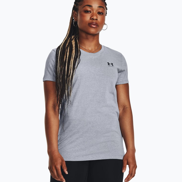 Koszulka damska Under Armour Sportstyle LC steel light heather/black