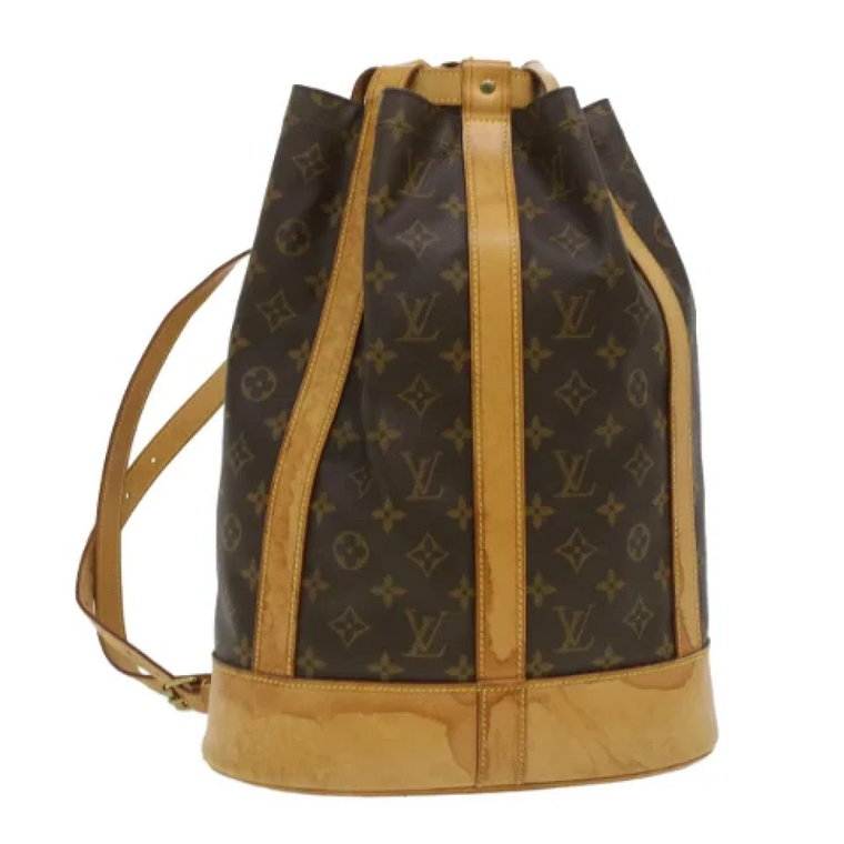 Brązowa Torba Randonnée z Kanwy - Dobry Stan Louis Vuitton Vintage