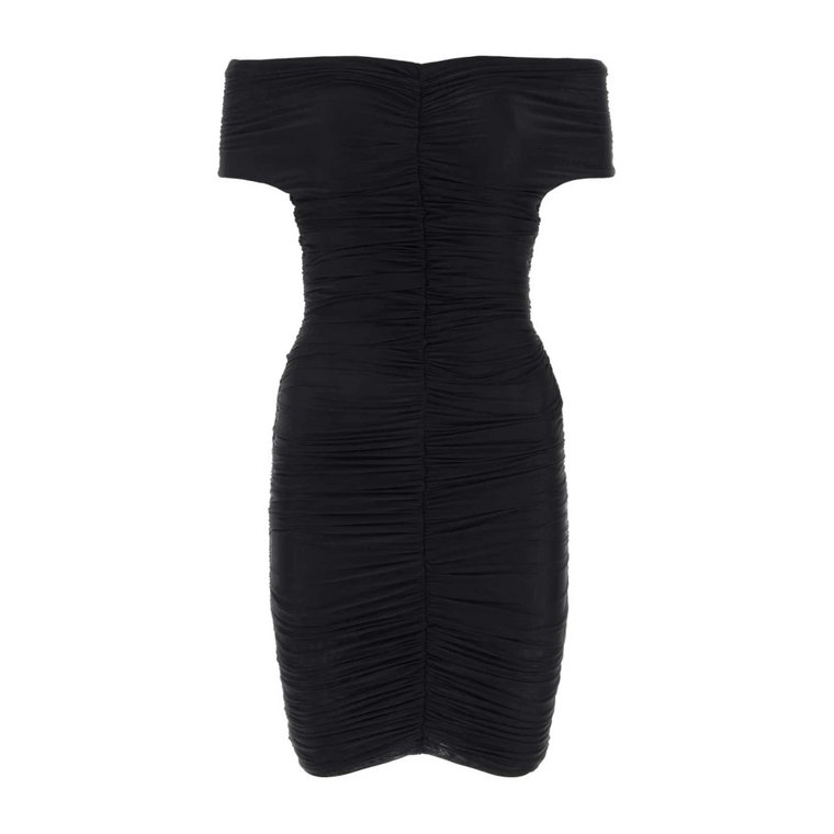 Czarna elastyczna mini sukienka Andamane