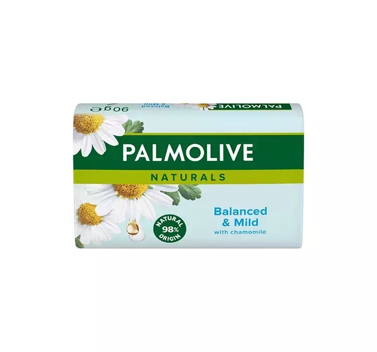 PALMOLIVE NATURALS BALANCED & MILD CHAMOMILE MYDŁO W KOSTCE DO TWARZY DŁONI I CIAŁA 90G