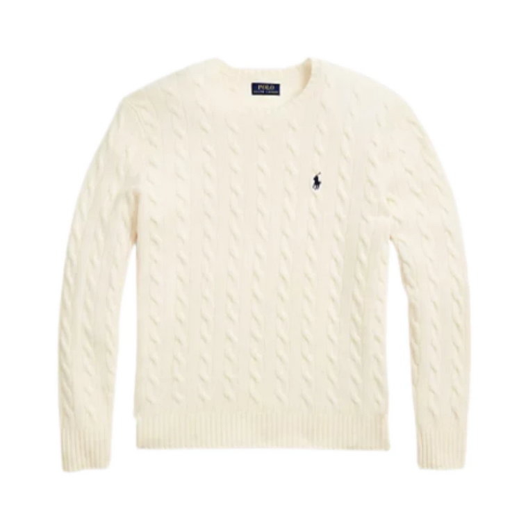 Sweter z tkaniny oplotowej - Xxl, Andover Cream Ralph Lauren