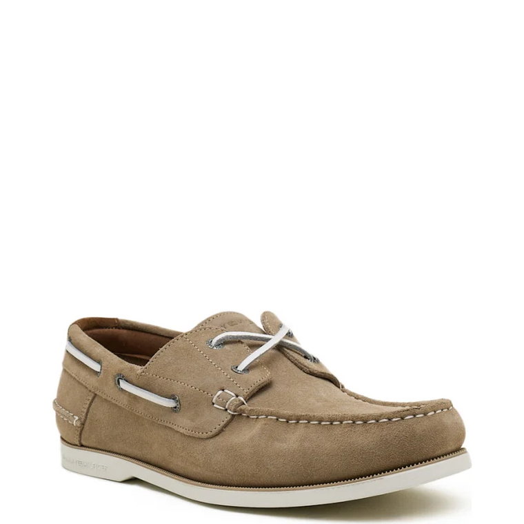 Tommy Hilfiger Skórzane mokasyny TH BOAT SHOE CORE