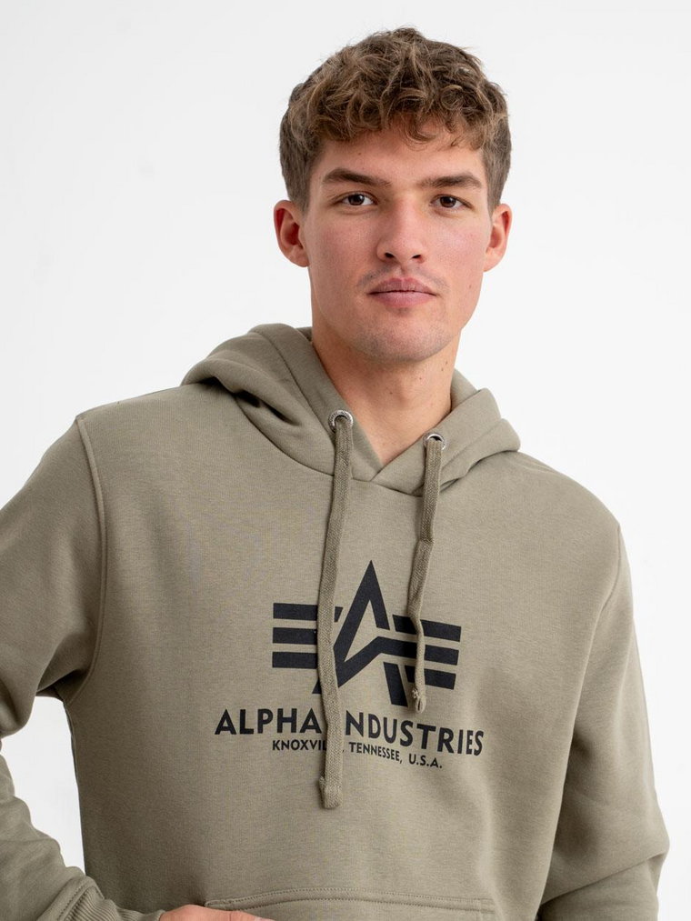 Bluza Z Kapturem Męska Oliwkowa Alpha Industries Basic