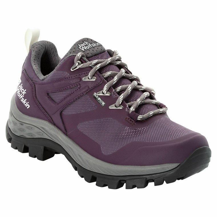 Damskie buty trekkingowe Jack Wolfskin REBELLION GUIDE TEXAPORE LOW W purple/ grey - 37