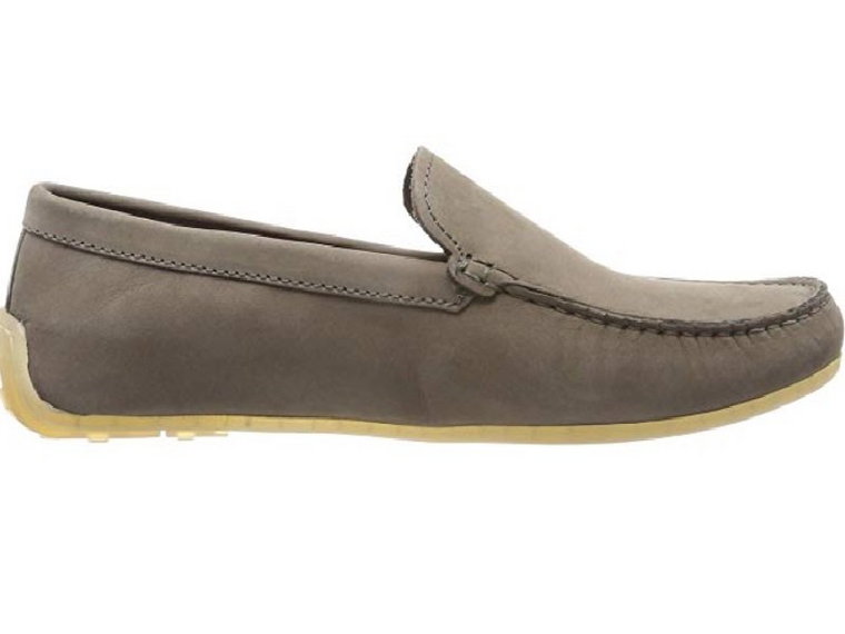 Clarks, Mokasyny męskie, Clarks Reazor Edge Sage Nubuck, szary, rozmiar 41