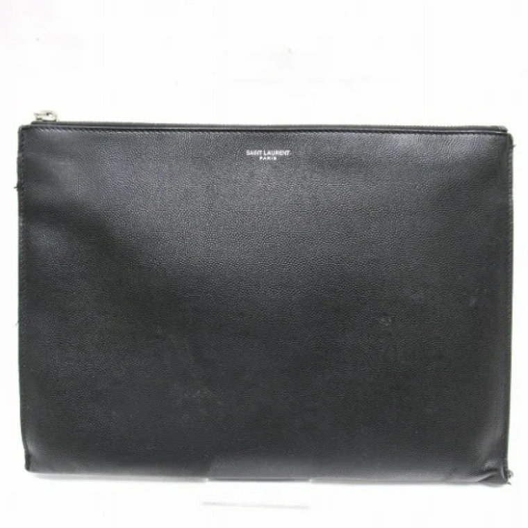 Pre-owned Leather clutches Saint Laurent Vintage
