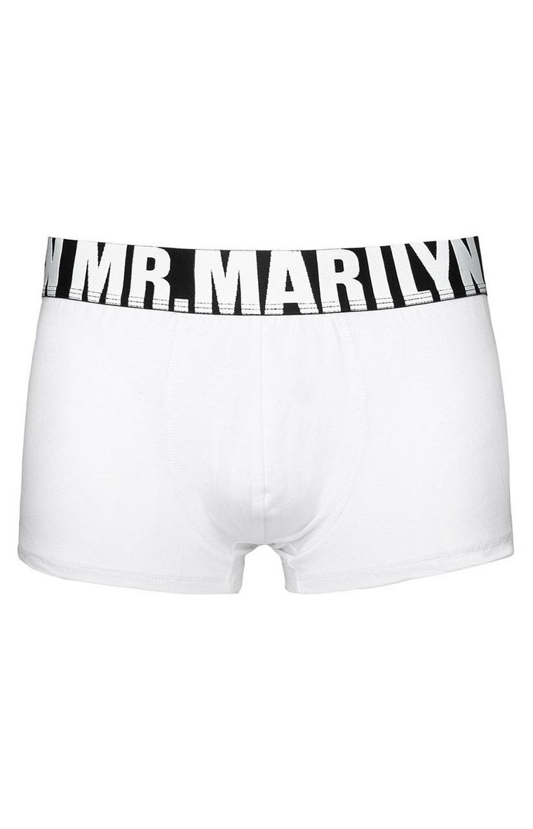 Marilyn bokserki męskie białe Letters Boxer, Kolor biały, Rozmiar M, Marilyn
