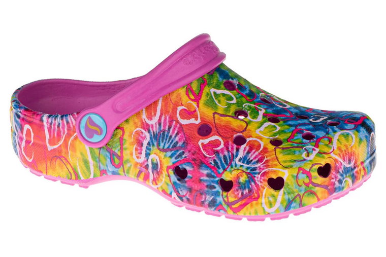 Skechers Heart Charmer Hyper Groove 302155L-MLT, Dla dziewczynki, Wielokolorowe, klapki, syntetyk, rozmiar: 30