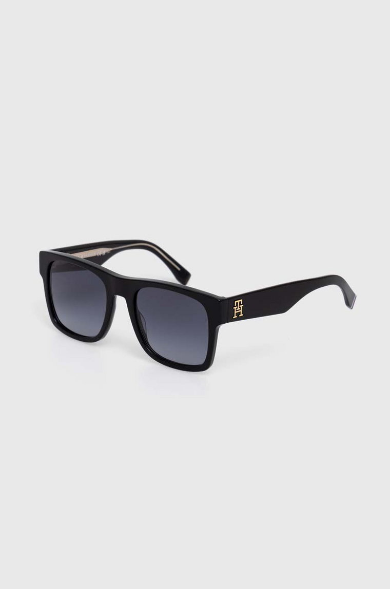 Tommy Hilfiger okulary przeciwsłoneczne damskie kolor czarny TH 2118/S