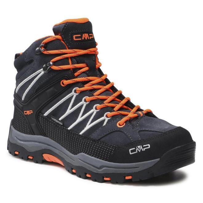 Trekkingi CMP - Kids Rigel Mid Trekking Shoe Wp 3Q12944J Antracite/Flash Orange 47UG