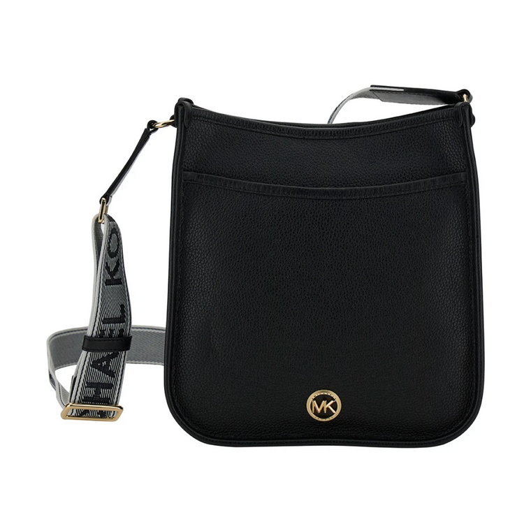 Czarna Torba Crossbody z Detalem Logo Michael Kors